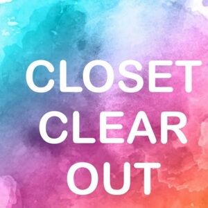 Closet cleanout. I have dropped my prices